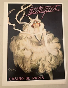 Stampa Riproduzione Manifesto Mistinguett Casino de Paris - Picture 1 of 1