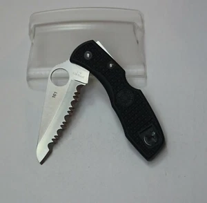 NEW Unused Numbered C88SBK SPYDERCO Salt I Folding Knife - Picture 1 of 8