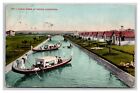 Canal Scene Gondola Boats Venice California Ca Db Postcard M20