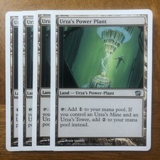 4X URZA'S POWER PLANT MTG 8th or 9th Edition UNCOMMON Land Light Play X4 Playset