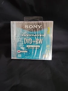 Sony 8cm DVD+RW Recordable Disc (Jewel Case Pack of 3) New - Picture 1 of 2