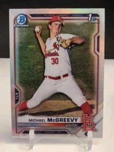 2021 Bowman Draft - Michael McGreevy #BDC-91 Chrome Refractor - Picture 1 of 2