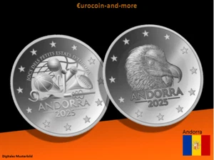 2 Euro Andorra 2025 - der Bartgeier -- Spiele der kleinen Staaten von Europa - Bild 1 von 1