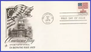 USA3 #1622 U/A ARTCRAFT FDC Flag Over Independence Hall - Picture 1 of 1