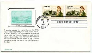 1935-36 James Hoban on one Carrollton FDC - Picture 1 of 1