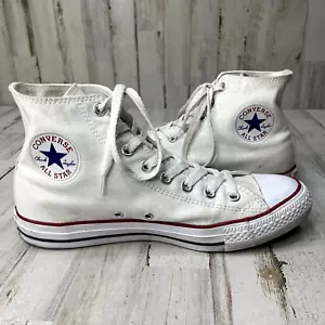 Zapatilla deportiva clásica Converse talla 8 mujer 10 blanca Chuck Taylor All Star High Top - Imagen 1 de 11