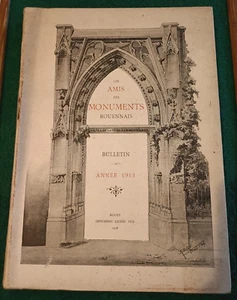 Livre - LES AMIS DES MONUMENTS ROUENNAIS - BULLETIN ANNEE 1913 - IMPRIMERIE 1918 - Imagen 1 de 6