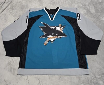 Joe Thornton 圣何塞鲨鱼队球衣 尺寸 56 3xl NHL 曲棍球 MiC 锐步 6100 — 第 1/4 张图片