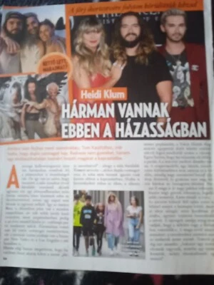 Recortes de revistas húngaras y alemanas Tokio Hotel, Heidi Klum, Tom Kaunitz Foto 1 de 4