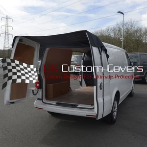 VW TRANSPORTER T5/T5.1 REAR AWNING COVER TAILORED (2003-2015) BLACK 401 - Picture 1 of 24