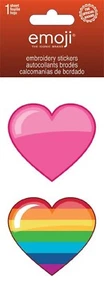 Emoji Embroidery Stickers - Hearts ST3025 - Picture 1 of 1