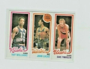 Tarjeta de baloncesto 1980-81 Topps Ray Williams John Lucas Dave Twardzik #202 94 173 - Imagen 1 de 2