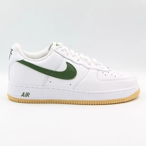 Nike Air Force 1 Low Retro QS Mens Size 10.5 Sneakers White Green FD7039 101 - Picture 1 of 8