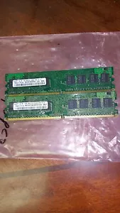 2GB = 2X1GB DDR2 PC2-5300 667MHZ 128x8 8CHIPS 240PIN NON-ECC LOW DENSITY - Picture 1 of 1