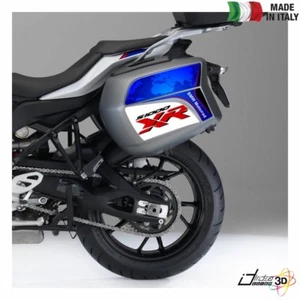 WHITE RED BLUE SIDE SUITCASE STICKERS FOR BMW S 1000 XR 2015-2019 - Picture 1 of 1