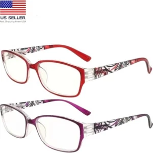 Reading Glasses Blue Light Blocking Spring Hinges 2 Piece Set Strength +1.50 new - Picture 1 of 7