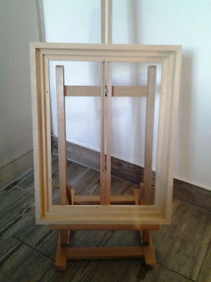 American case frame, wooden frame, natural finish, European format - Image 1 of 4