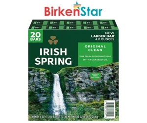 Irish Spring Bar Soap, Original Clean (4 oz., 20 ct.) Great Price - Picture 1 of 6