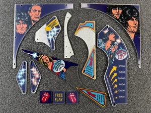 Bally Rolling Stones Pinball Machine Playfield Plastic Set NEW - Picture 1 of 11