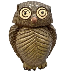 Vintage 1970’s Artesania Rinconada Clay Owl Figur Made in Uruguay (Retired) - Bild 1 von 13