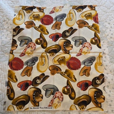 Alexander Henry Fabric Hats 18 X 44 - Image 1 of 3