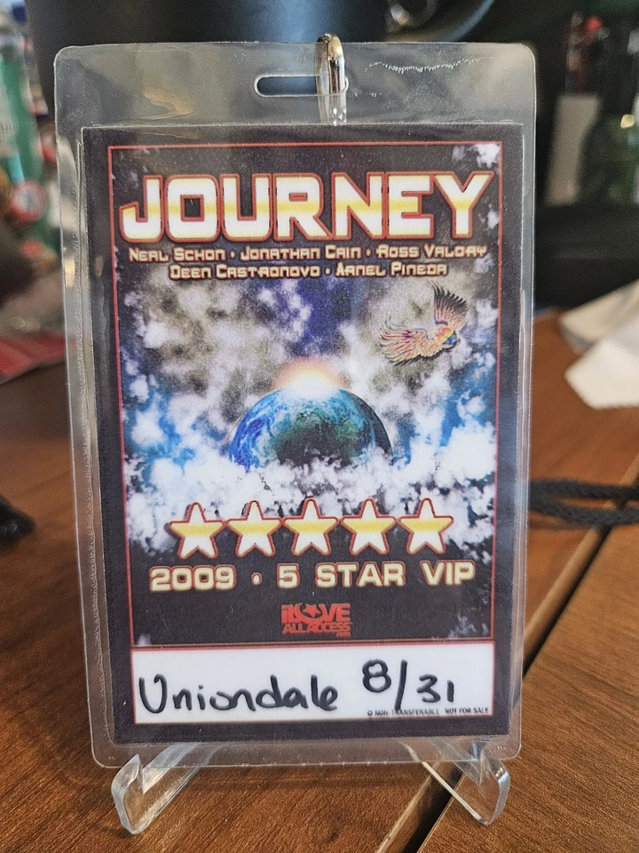 Journey - Pase de escenario trasero VIP 2009 5 ESTRELLAS DE UNIONDALE, NY 31/08 Foto 1 de 1