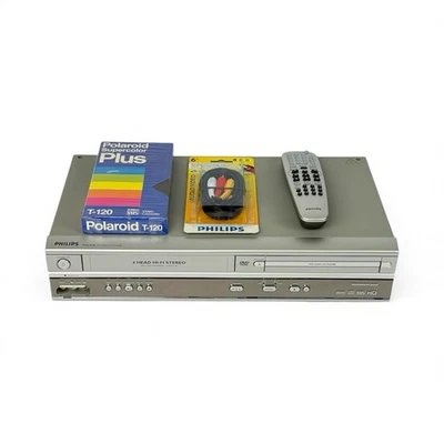 Phillips DVP620VR/17 DVD Player VCR Recorder Combo w/ Remote & AV Cords Tested - Image 1 of 4