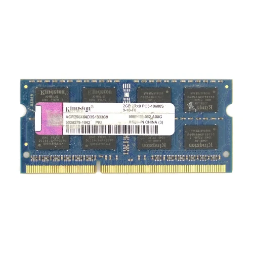 RAM SO-DIMM DDR3 1333MHZ PC3-10700 1.5V 204 PIN 2GB KINGSTON ACR256X64D3S1333C9 - Immagine 1 di 1