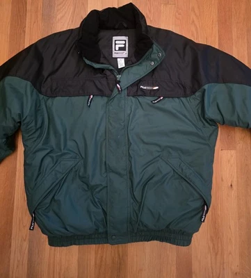 FILA Tech Jacket Men Stylish Jacket Green & Black  Size Xl - Image 1 of 4