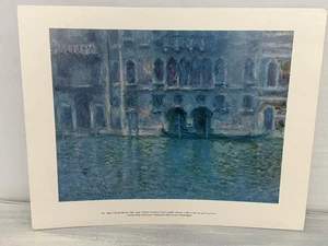De colección, Claude Monet, impresión de bellas artes, Palazzo Da Mula Venecia" 11" x 14" 1846 - Imagen 1 de 6