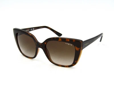 NUEVO - VOGUE VO5337S Gafas de sol Ojo de Gato, Tortuga/Marrón Degradado 53 mm #AT08 Foto 1 de 4