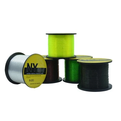  Línea de Pesca Monofilamento 500m Nylon Mono Línea de Pesca Transparente Verde Amarillo Rojo Foto 1 de 4