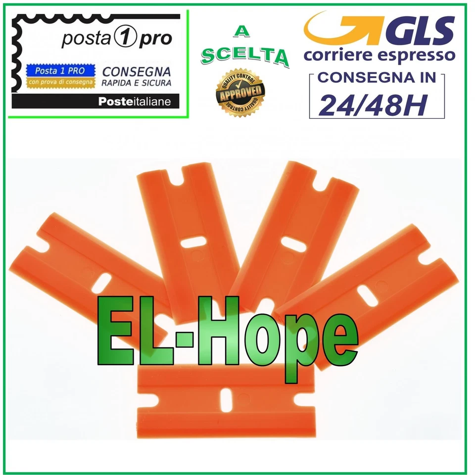 TOOL SET 5 PEZZI RASCHIETTO LAMA IN PLASTICA PER RIMOZIONE COLLA DA DISPLAY LCD - Immagine 1 di 1