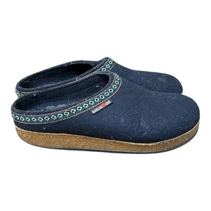 Haflinger Slippers Women's size EU 41 US 10 wool blue - Picture 1 of 4