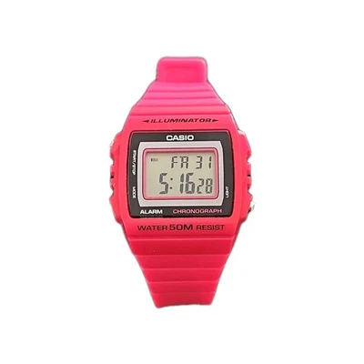Casio W-215H Rosa Brillante 50m Mujer 50m Multifunción Informal Reloj Digital Foto 1 de 4