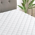 Quilted Fitted Mattress Pad Down Alternative Noiseless Matress Protector Cover
