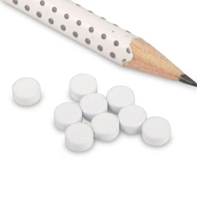 MAGNETS4YOU STEELY - Farbige Neodym-Magnete im 10er Set - weiß - super stark - edel - Deko -