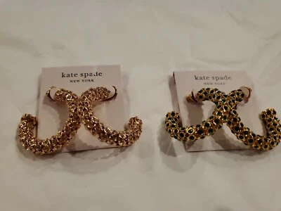 Pendientes de aro Kate Spade New York Adore-Ables nuevos con etiquetas $88 Foto 1 de 4