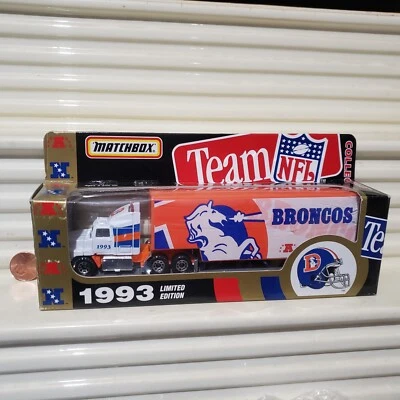 Matchbox Limited Edition 1993 1/87 NFL DENVER BRONCOS Truck Nu in Excellent Box - Image 1 of 4