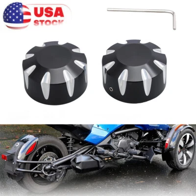 Cubierta de tuerca de tapa de eje delantero negra para Can-Am Spyder F3 GS RS RT ST todo 2008-2024 Foto 1 de 4
