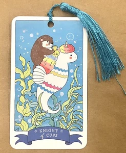 Cavaliere di Coppe - Mazzo di Carte Segnalibro Tarocchi Kawaii - Nuove Idee e Opportunità - Foto 1 di 6