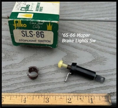 Interruptor de luces de freno Plymouth Dodge Dart Valiant Barracuda 1967 NOS 1965-1966 Foto 1 de 3