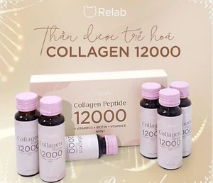 2 boxes Collagen Peptide 12000 Relab Japan, Skin Rejuvenation - Box of 6 bottles - Picture 1 of 11