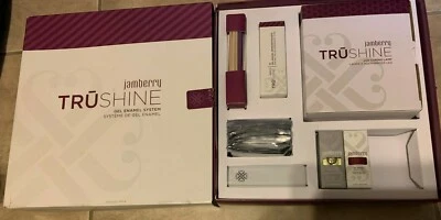 Jamberry TruShine Gel Esmalte Sistema Kit Conjunto Parcial Contenido Sellado y Lámpara de Curado Foto 1 de 4