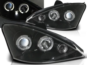 FORD FOCUS 2001 2002 2003 2004 HEADLIGHTS LPFO02 ANGEL EYES - Picture 1 of 1