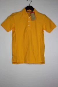 Girls French Toast Uniform Short Sleeve Stretch Pique Polo Shirt Yellow Small - Picture 1 of 3