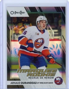 2023-24 O-Pee-Chee OPC Arnaud Durandeau Marquee Rookie Black Rainbow /100 - Picture 1 of 2