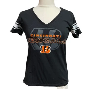 Cincinnati Bengals Negro Algodón Lentejuelas Bling Mujer S 4 Her por Carl Banks - Imagen 1 de 5