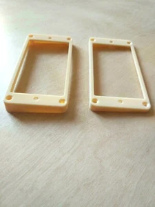 2 Contours de micros Humbucker pour Gibson LP ou autres couleur Cream - Picture 1 of 4