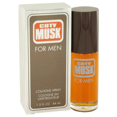 Spray de colonia Coty Musk para hombre 1,5 oz/44 ml (sin caja de celofán arrancada) Foto 1 de 4
